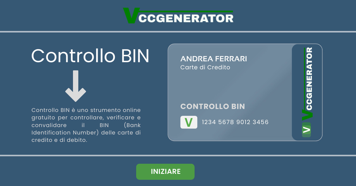 Controllo BIN VCCGenerator