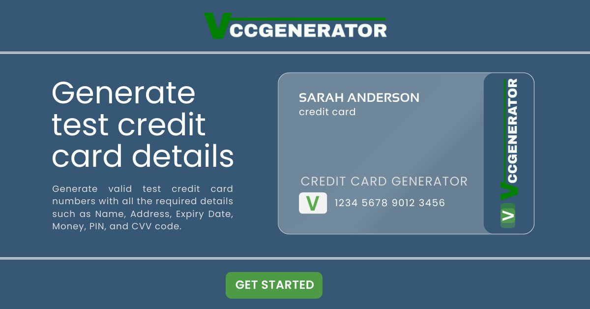 VCCGenerator - Valid Credit Card Generator 2024 (UPDATED)